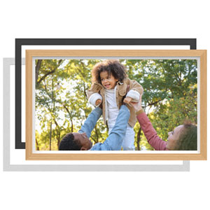 FotoStream 21.5" Digital Photo Frame with Interchangeable Frames (FS-WPF04EF) - Oak/Black - Only at Best Buy