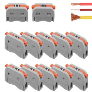 Electrical Connection Block Connection Terminal Cable Connector Conductor Clamp with Actuation Lever Bilateral Can Be Freely Combined Spring Pressure Lever for Cables