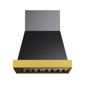 KUCHT Professional 30-inch 600 CFM Wall Mounted Range Hood in Gemstone with Gold Accents