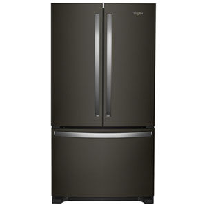 Whirlpool 36" 20 Cu. Ft. French Door Refrigerator with Water Dispenser (WRFC2036RV) - Black Stainless Steel