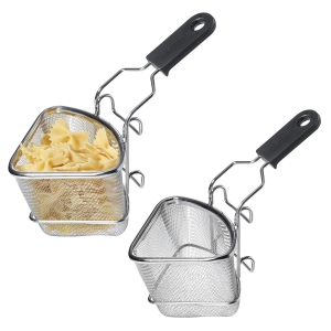 Starfrit - Set of 2 Large Stainless Steel Fondue Cooking Baskets, 400ml Capacity