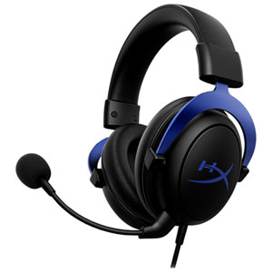 Hyperx Cloud Over-Ear Noise Cancelling Gaming Headset for Xbox Series X|S / Xbox One / PC / PS4 / PS5 / Nintendo Switch - Black/Blue