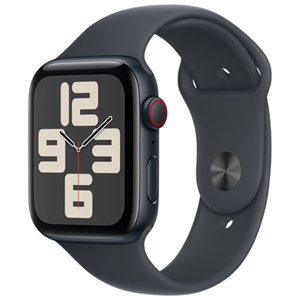 Freedom Mobile Apple Watch SE (GPS+Cellular) 44mm Midnight Aluminum Case w/Midnight Sport Band-M/L-Monthly Tab Payment