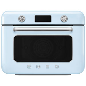 Smeg 10-in-1 Countertop Combination Air Fryer Toaster Oven with Steam - 29.7L / 31.4 Qt - Pastel Blue