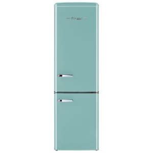 Retro By Unique 23" 9 Cu. Ft. Bottom Freezer Refrigerator (UGP-275L T AC) - Ocean Mist Turquoise