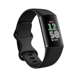 Fitbit Charge 6 Fitness Tracker with Activity Tracking & Step Tracking – Built-in GPS – Obsidian/Black