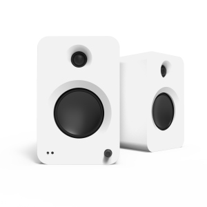 Kanto REN 200W Powered Bookshelf Speakers with HDMI ARC, USB-C, and Bluetooth 5.3 - Matte White, Pair
