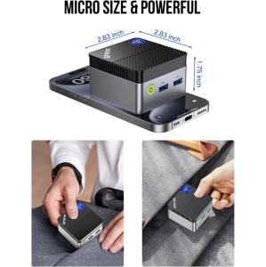 GMKtec Mini PC N97 with Windows 11 Pro – 12th Gen Intel Alder Lake