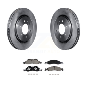 Front Disc Brake Rotors & Ceramic Pad Kit For 2007-2009 Ford Expedition Lincoln Navigator K8C-103502