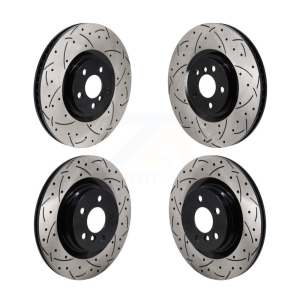 Front Rear Drill Slot Brake Rotors Kit For Mini Cooper Countryman BMW X2 M235i xDrive Gran KD-100637