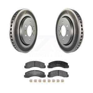 Front Coat Brake Rotors Semi-Metallic Pad Kit For Ford F-150 Expedition Lincoln Navigator KGF-103036