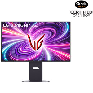 LG UltraGear 32" 4K UHD 240Hz 0.03ms GTG OLED LED G-Sync FreeSync Gaming Monitor (32GS95UV-B) - Purple Grey