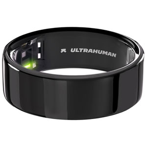Ultrahuman Ring AIR Smart Ring with Health, Sleep & Fitness - 6-Day Battery - Aster Black - Size 12