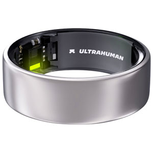 Ultrahuman Ring AIR Smart Ring with Health, Sleep & Fitness - 6-Day Battery - Raw Titanium - Size 11