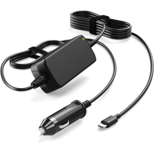 USB C Laptop Car Charger PD 100W Power Supply Auto Adapter for MacBook Pro Air Lenovo Yoga Thinkpad LG Gram Razer Blade Stealth Acer Chromebook Pixel Asus Dell Microsoft Steam Deck