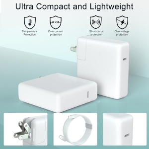 Chargeur 96W USB-C Rapide Pour MacBook Pro / Air Et Autres PC Portables - RIGSMART - Neuf