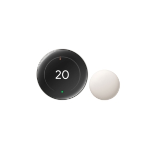 Google Nest Wi-Fi Smart Learning Thermostat (4th Generation) - Polished Silver