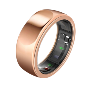 OHM Smart Ring with Health, Sleep & Fitness Tracking - No Subscription - Rose Gold - Size 10