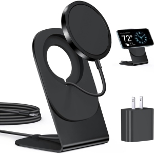 Magnetic Wireless Charger Mag-Safe Charger for iPhone 15/14/13/12 Series Convertible Magnet Wireless Charging Stand/Pad with 20W Adapter 5ft Cable