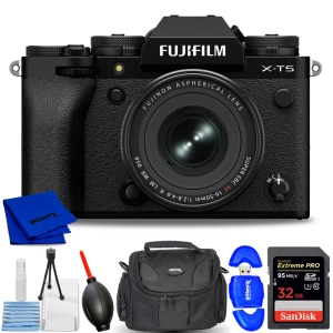 FUJIFILM X-T5 Mirrorless Camera with XF 16-50mm f/2.8-4.8 Lens (Black) Bundle