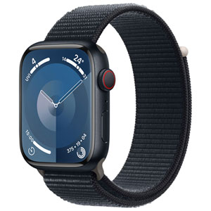 Koodo Apple Watch Series 9 (GPS + Cellular) 45mm Midnight Aluminum Case with Midnight Sport Loop - Monthly Tab Payment