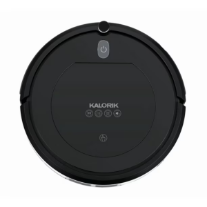 Kalorik Home RVC 51732 BK Bagless Robot Vacuum for Multi-Surface with Ionic Air Purifying, HEPA, Navigation, Remote, 80 min