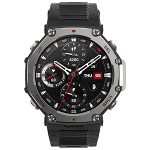 Amazfit T-Rex 3 48mm Stainless Steel LTE Smartwatch with Call Notifications, Heart Rate Monitor, and GPS