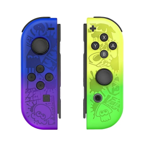 Switch Controllers for Nintendo Switch, Replacement for Switch Wireless Controller with Double Vibration, Wake-Up/Screenshot/Motion Control- Blue Yellow Green