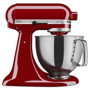 KitchenAid Artisan Series 5-Quart Tilt-Head Stand Mixer, Empire Red, KSM150PSER
