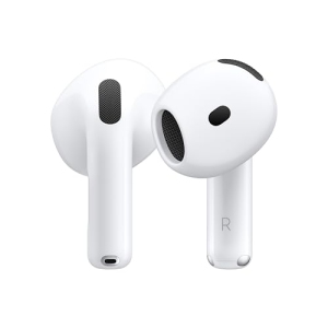 Apple AirPods 4 Wireless Earbuds, Bluetooth, Personalized Spatial Audio, Sweat and Water Resistant, USB-C Charging Case, H2 Chip