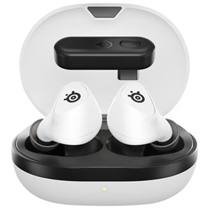 SteelSeries Arctis GameBuds In-Ear Gaming Headphones for PC / PS4 / PS5 / Nintendo Switch - White