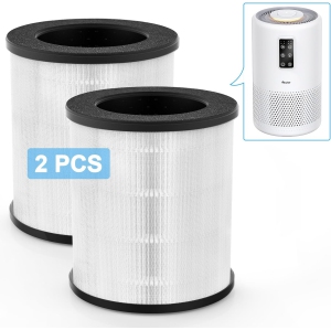 (2 PCS) Air Purifier B-D02U Replacement Filter, VEWIOR H13 True HEPA Air Cleaner Filter (Special for VEWIOR A2N Air Purifier)