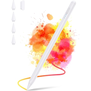 Stylus Pen for iPad 2018-2024, Fast Charge iPad Pencil Compatible with Apple iPad Pro, iPad Mini, iPad Air, iPad, White
