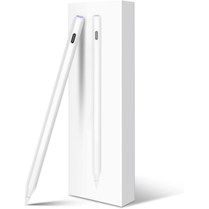 Pencil Wireless Charging, Pencil for iPad with Tilt Rejection, Magnetic Stylus Pen for ipad Air, ipad Mini, ipad, ipad Pro, Cool White
