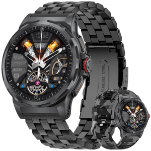 Tutt SL6 Smartwatch with Calling, Heart Rate Monitor, and Multi-Sport Mode - V1-Black