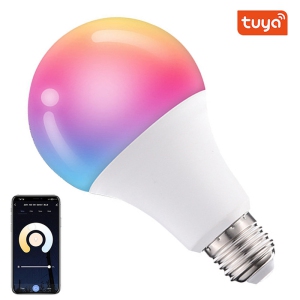 Bluetooth Remote Control LED Night Light Bulb E27 RGB 220V 15W Dimmable LED Lamp For Bedroom Decor Work With Tuya Smart Life APP