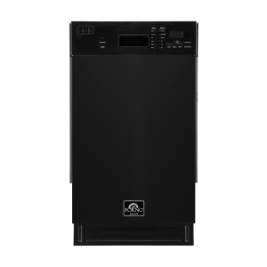 Forno Polo 18" Front-Control Stainless Steel Tub Dishwasher (Polo) - Black