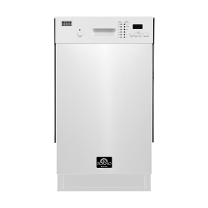 Forno Polo 18" Front-Control Stainless Steel Tub Dishwasher - White