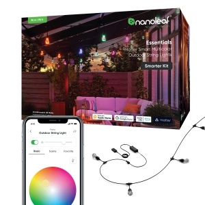 Nanoleaf Matter Smart Multicolor Outdoor String Lights Smarter Kit 98ft (30m)