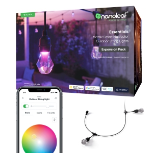 Nanoleaf Matter Smart Multicolor Outdoor String Lights Expansion Pack 49ft (15m)