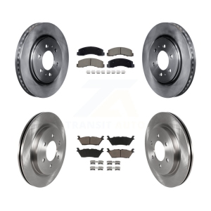 Front Rear Disc Brake Rotor & Ceramic Pad Kit For Ford F-150 Expedition Lincoln Navigator K8C-103462