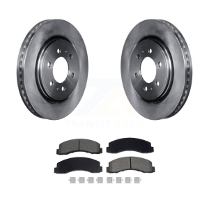 Front Disc Brake Rotors Semi-Metallic Pad Kit For Ford F-150 Expedition Lincoln Navigator K8S-103981