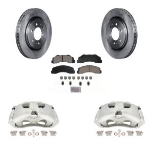 Front Brake Caliper Rotors & Ceramic Pad Kit For Ford F-150 Expedition Lincoln Navigator KC8-100169N
