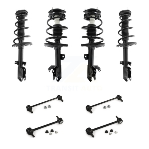 Front Rear Complete Strut & TQ Bar Link Kit (8Pc) For Toyota Camry Excludes SE Models KSS-107867