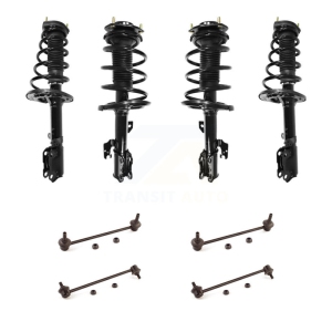 Front Rear Complete Strut & TOR Bar Link Kit (8Pc) For Toyota Camry Excludes SE Models KSS-107853