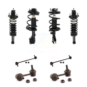 Front Rear Complete Strut & TOR Bar Link Kit (8Pc) For Mitsubishi Lancer GTS Models Only KSS-107808