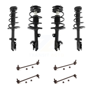 Front Rear Complete Strut & TOR Bar Link Kit (8Pc) For Toyota Camry Excludes SE Models KSS-107841