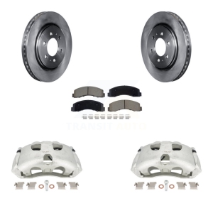 Front Disc Brake Caliper Rotor And Ceramic Pad Kit For Ford Expedition Lincoln Navigator KC8-101355C