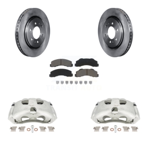 Front Brake Caliper Rotors & Ceramic Pad Kit For Ford F-150 Expedition Lincoln Navigator KC8-100152C