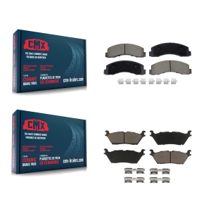 Front Rear Ceramic Brake Pads Kit For Ford F-150 Expedition Lincoln Navigator KCX-100643